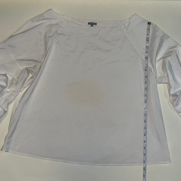 𝅺❤️👀❤️ White blouse with layered ruffled statement sleeves in XL - Picture 3 of 11